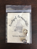 Bashful Armadillo Stitch Markers