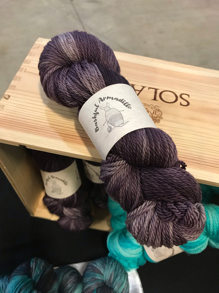 A Pinot for Your Thoughts - Worsted/Aran Yarn – Bashful Armadillo